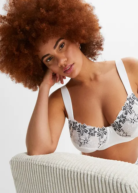 Podprsenka s kosticemi a polstrovan&yacute;mi ram&iacute;nky (2 ks v balen&iacute;), bonprix