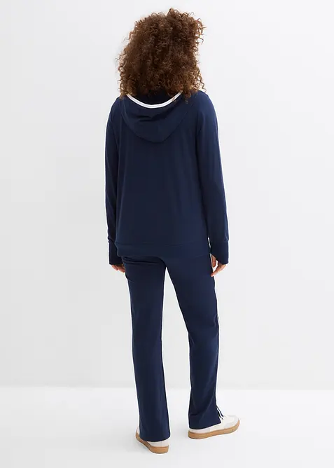 Strečov&aacute; joggingov&aacute; souprava z bavlny (2d&iacute;ln&aacute; souprava), bonprix