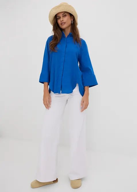 Strečov&eacute; dž&iacute;ny Wide Leg, Mid Waist, bonprix