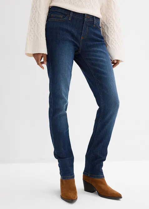 Strečov&eacute; dž&iacute;ny Skinny, Mid Waist, bonprix