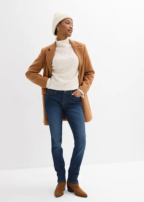 Strečov&eacute; dž&iacute;ny Skinny, Mid Waist, bonprix