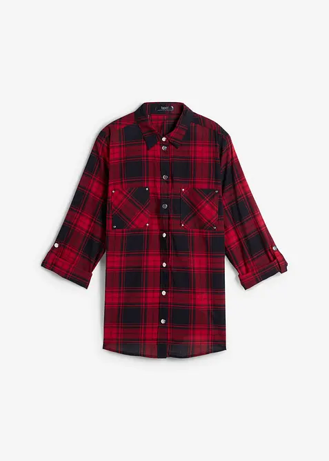 Kostkovan&aacute; ko&scaron;ilov&aacute; halenka z čist&eacute; bavlny, bonprix