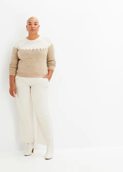 Ažurov&yacute; svetr, bonprix