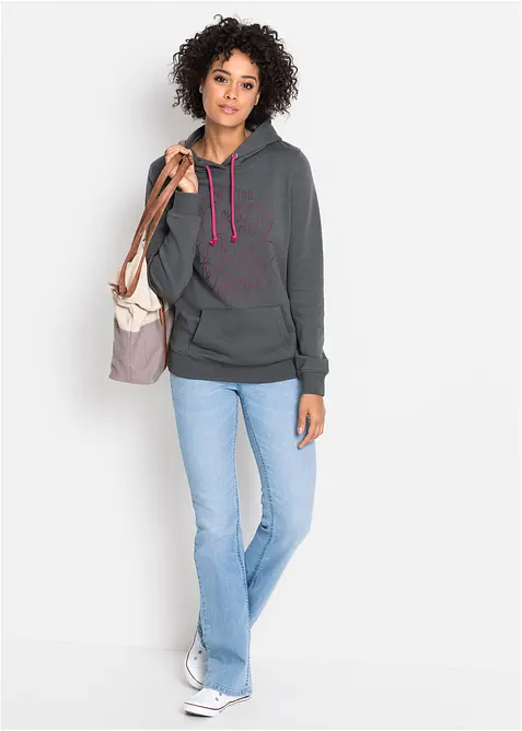 Pohodln&eacute; strečov&eacute; dž&iacute;ny Bootcut, Mid Waist, bonprix