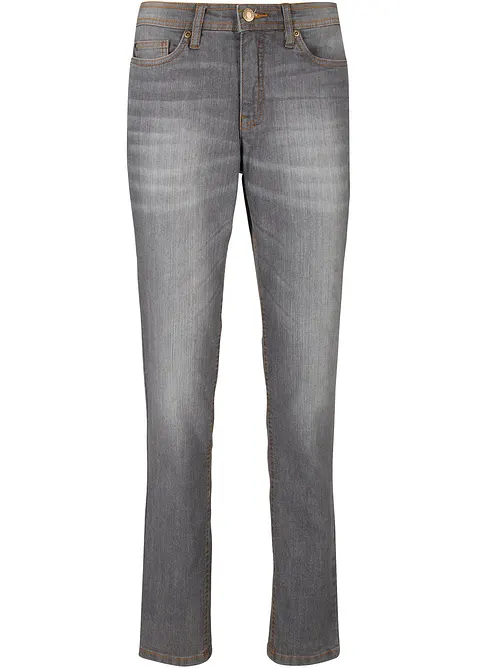 Komfortn&iacute; strečov&eacute; dž&iacute;ny, Mom střih, Mid Waist, bonprix