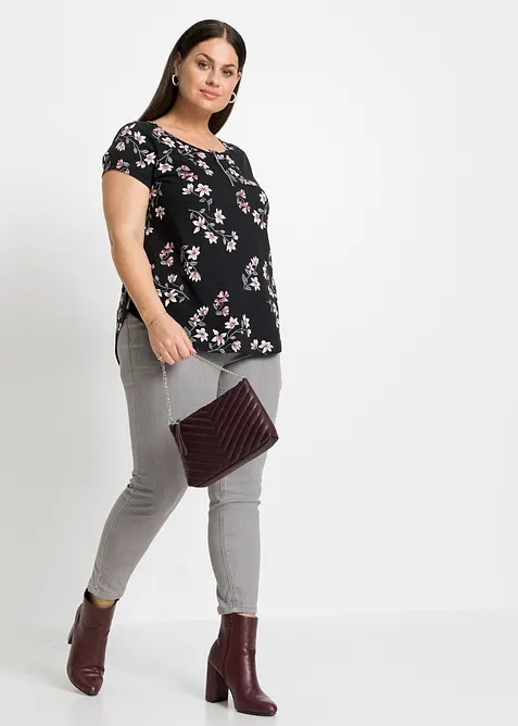 Oversize tričko z bavlněn&eacute; směsi, bonprix