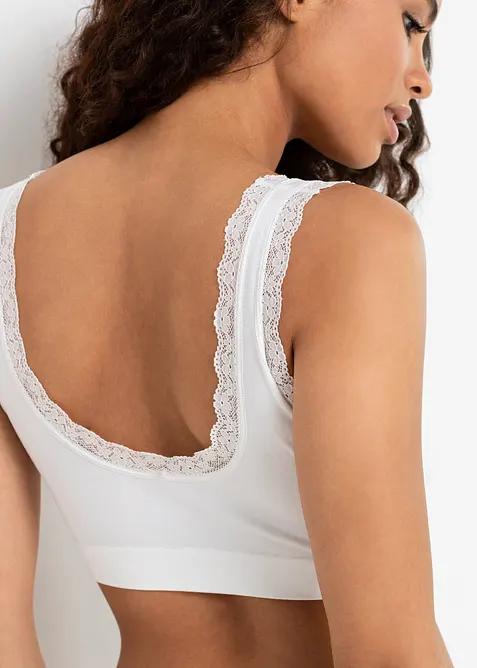 Beze&scaron;v&yacute; podprsenkov&yacute; top Feel Comfort (2 ks v balen&iacute;), bonprix