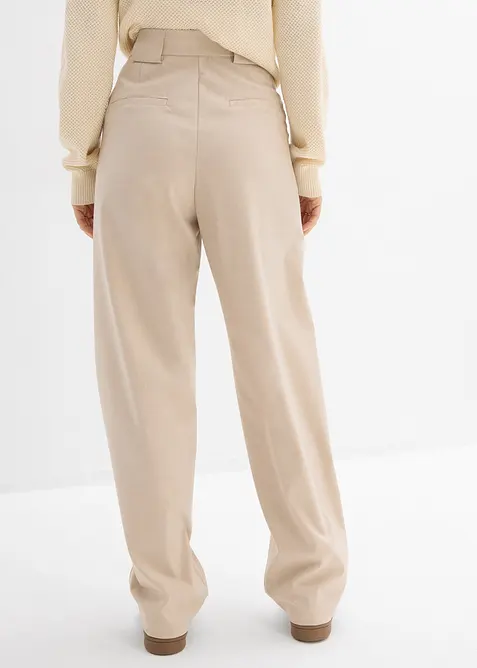 Kalhoty Barrel s vysok&yacute;m pasem, bonprix