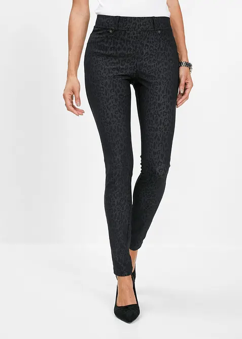 Jeggings s leopard&iacute;m potiskem, bonprix