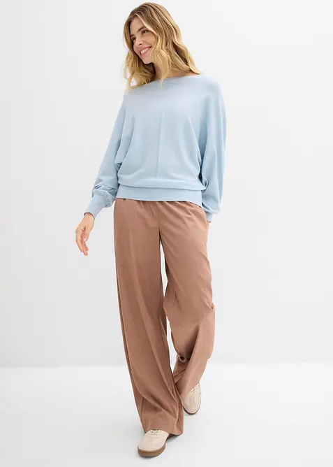 Svetr s netop&yacute;ř&iacute;mi ruk&aacute;vy, bonprix