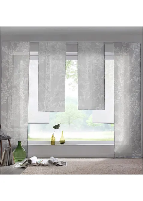 Posuvn&aacute; z&aacute;clona s květinov&yacute;m potiskem (1 ks v balen&iacute;), bonprix