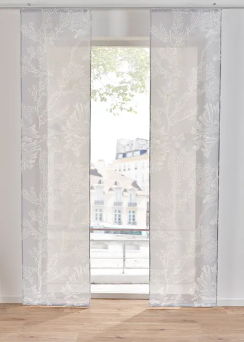 Posuvn&aacute; z&aacute;clona s květinov&yacute;m potiskem (1 ks v balen&iacute;), bonprix