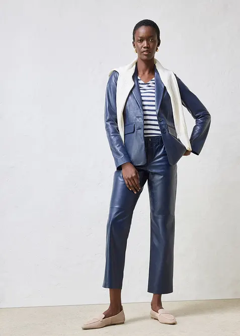 Blejzr z jehněč&iacute; kůže nappa, bonprix