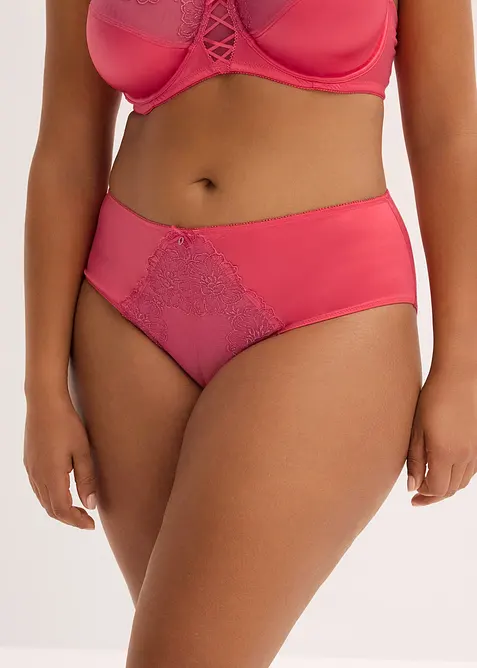 Maxikalhotky s třpytivou květinovou v&yacute;&scaron;ivkou, bonprix