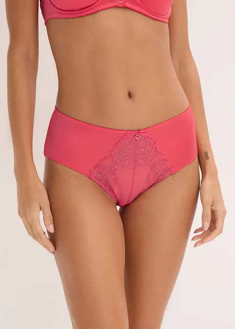 Maxikalhotky s třpytivou květinovou v&yacute;&scaron;ivkou, bonprix