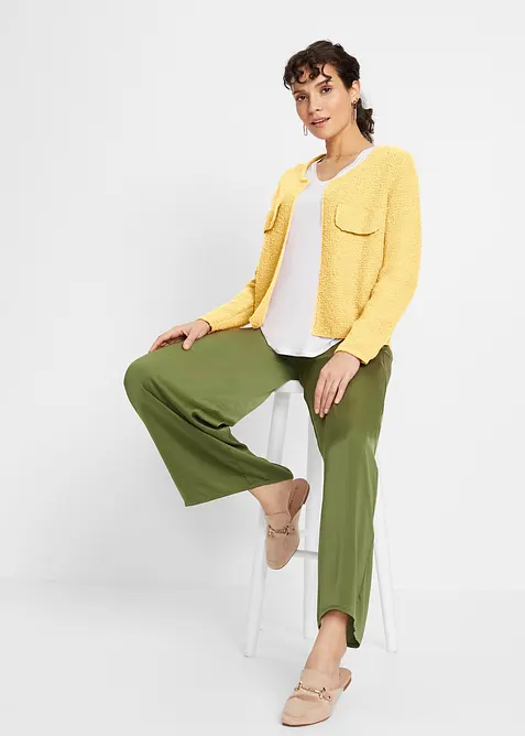 Pleten&yacute; kab&aacute;tek z bukl&eacute;, bonprix