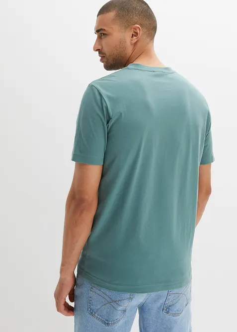 Henley tričko z čist&eacute; organick&eacute; bavlny (2 ks v balen&iacute;), bonprix