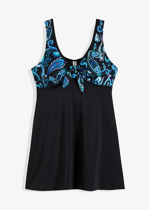 Dlouh&eacute; tankiny, horn&iacute; d&iacute;l, se &scaron;irok&yacute;mi ram&iacute;nky, bonprix