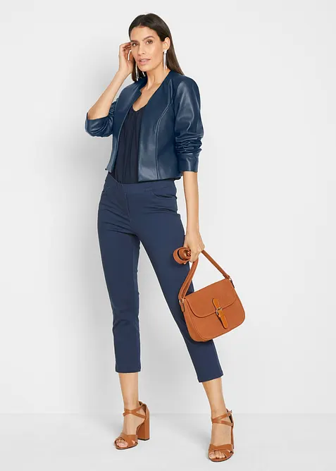 7/8 kalhoty bez zap&iacute;n&aacute;n&iacute;, se strečem, bonprix