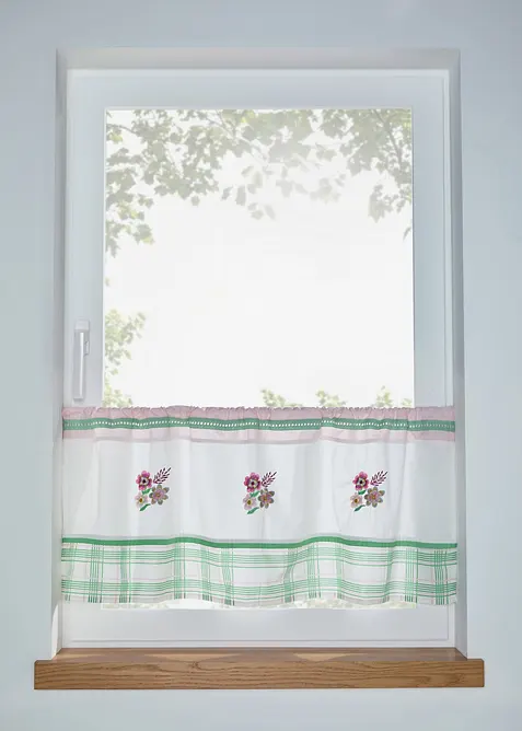 Vitr&aacute;žkov&aacute; z&aacute;clona s v&yacute;&scaron;ivkou, z organick&eacute; bavlny, bonprix