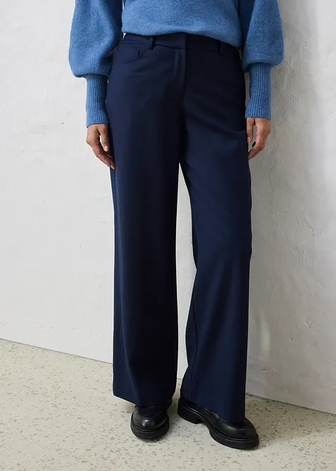 &Scaron;irok&eacute; kalhoty s 5 kapsami, s vlnou, bonprix