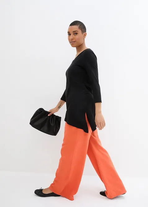 Dlouh&eacute; tričko ze směsi bavlny a visk&oacute;zy, bonprix