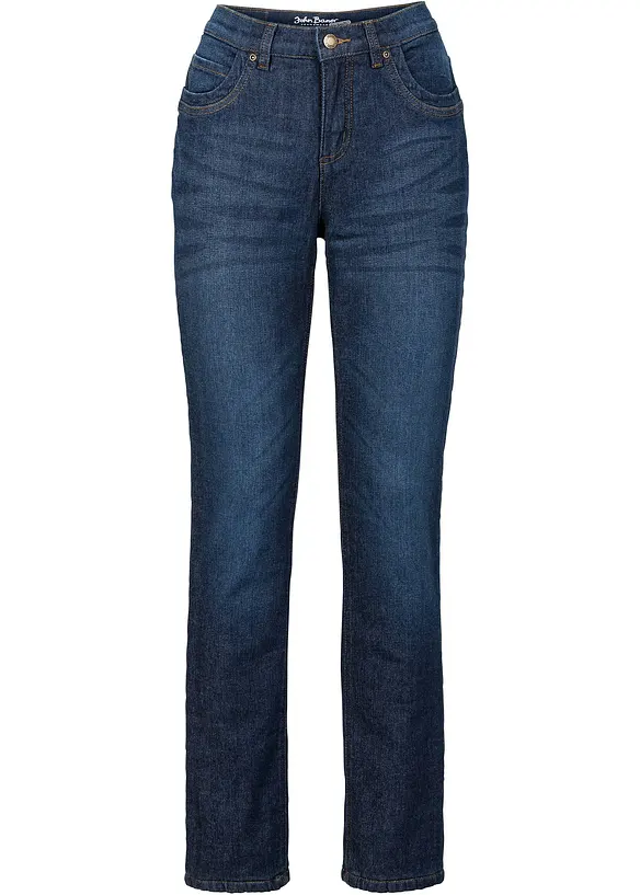 Termo strečové džíny, Hight Waist, Straight, bonprix
