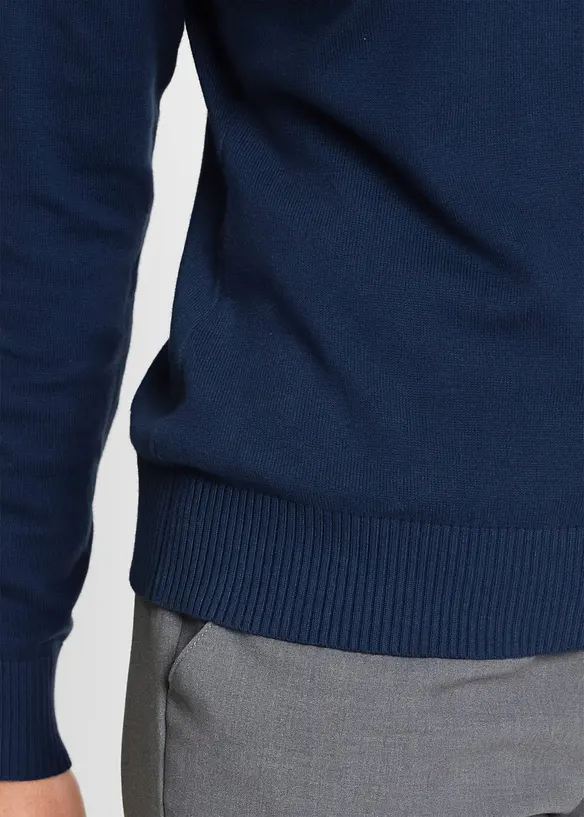 Svetr s rol&aacute;kov&yacute;m l&iacute;mcem, bonprix