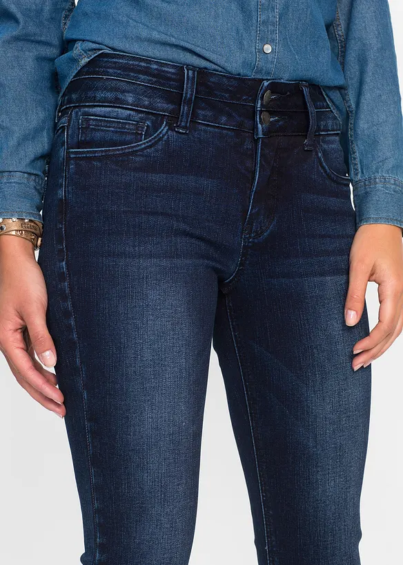 Tvarující ultra měkké džíny Slim, High Waist, bonprix