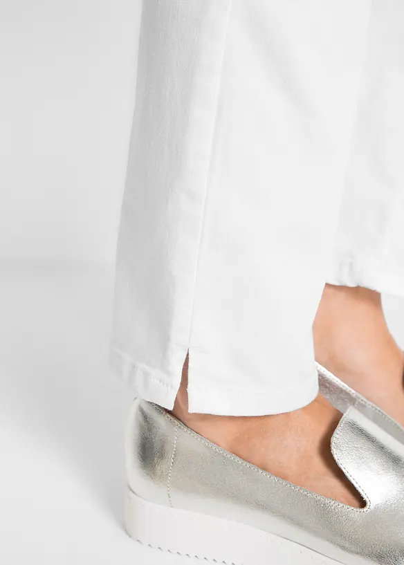 Strečové džíny s rovnými nohavicemi, Mid Waist, bonprix