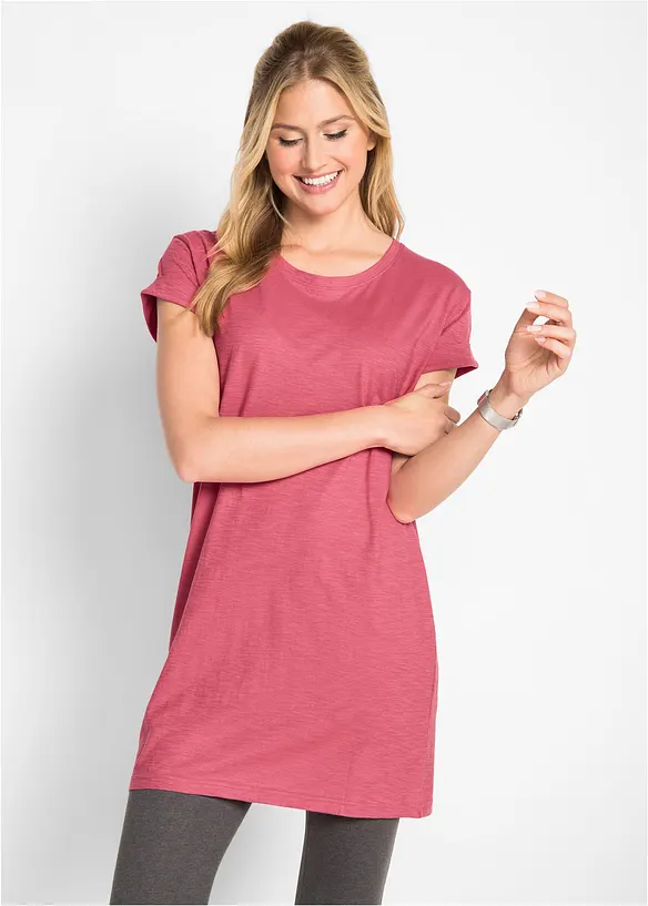 Dlouh&eacute; boxy tričko s kr&aacute;tk&yacute;mi ruk&aacute;vy, bonprix