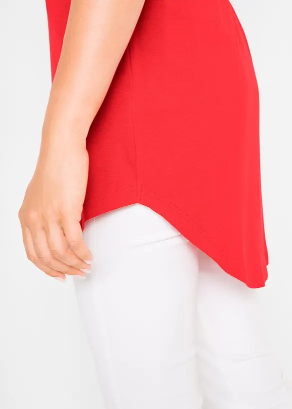 Dlouh&eacute; tričko z měkk&eacute; visk&oacute;zy, bonprix