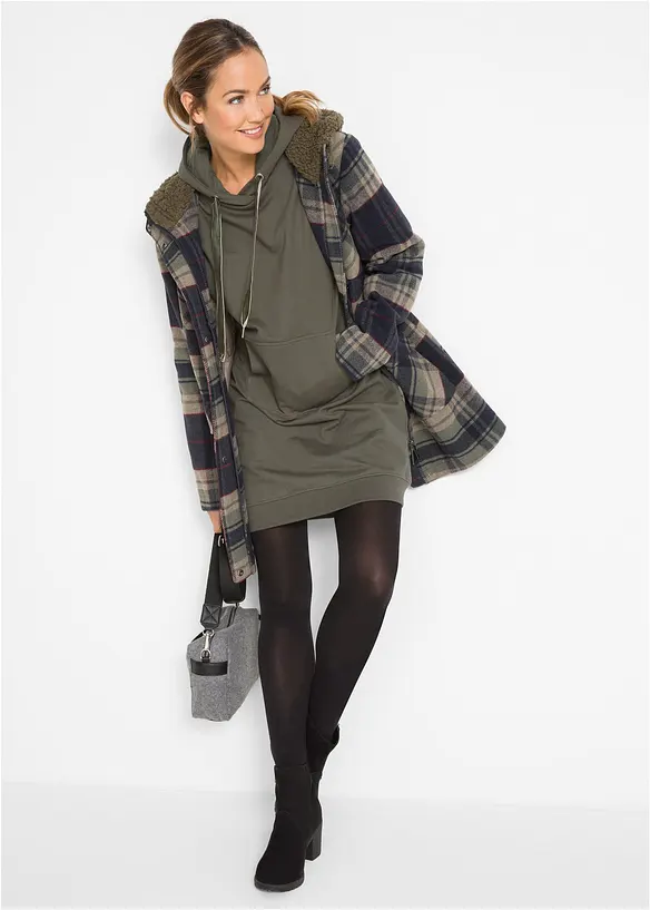 Mikinové šaty z čisté bavlny, bonprix