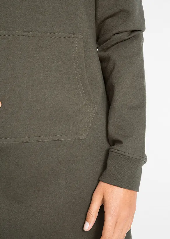 Mikinové šaty z čisté bavlny, bonprix