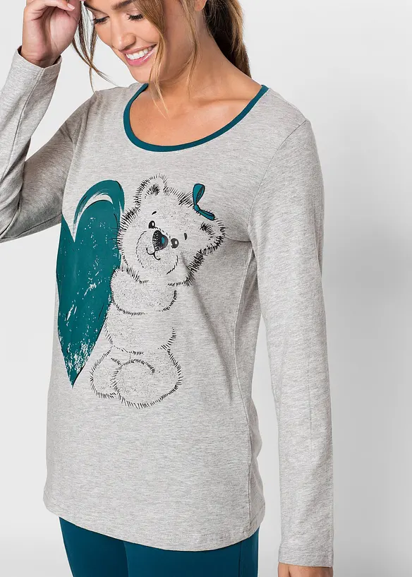 Pyžamo s organickou bavlnou, bonprix