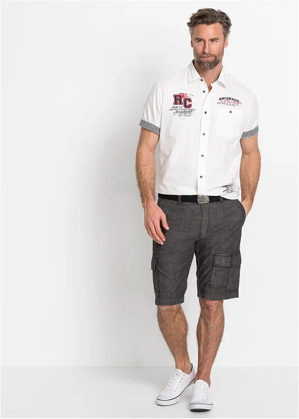 Cargo bermudy z čisté bavlny, Loose Fit, bonprix