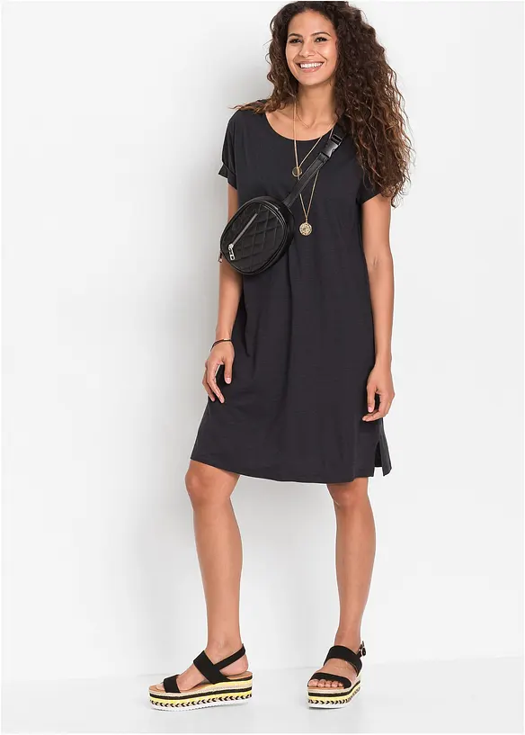 Úpletové oversize šaty, bonprix