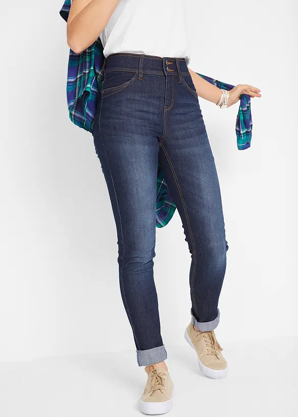 Pohodlné strečové džíny High Waist Slim Fit, bonprix