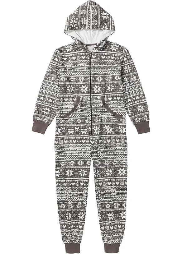 Overal Oversized z mikinového úpletu, bonprix