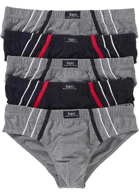 Maxislipy s měkkou bavlnou (5 ks v balen&iacute;), bonprix