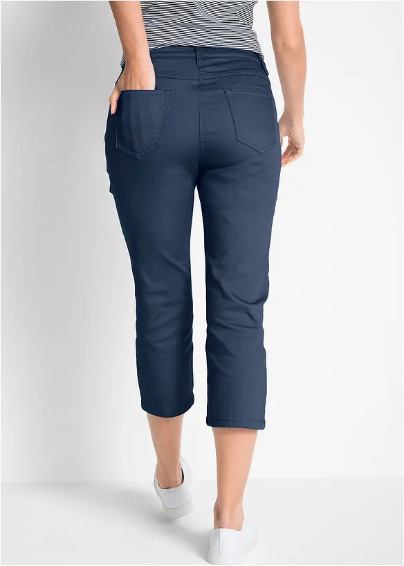 Straight džíny, Mid Waist, pohodlný pas, bonprix