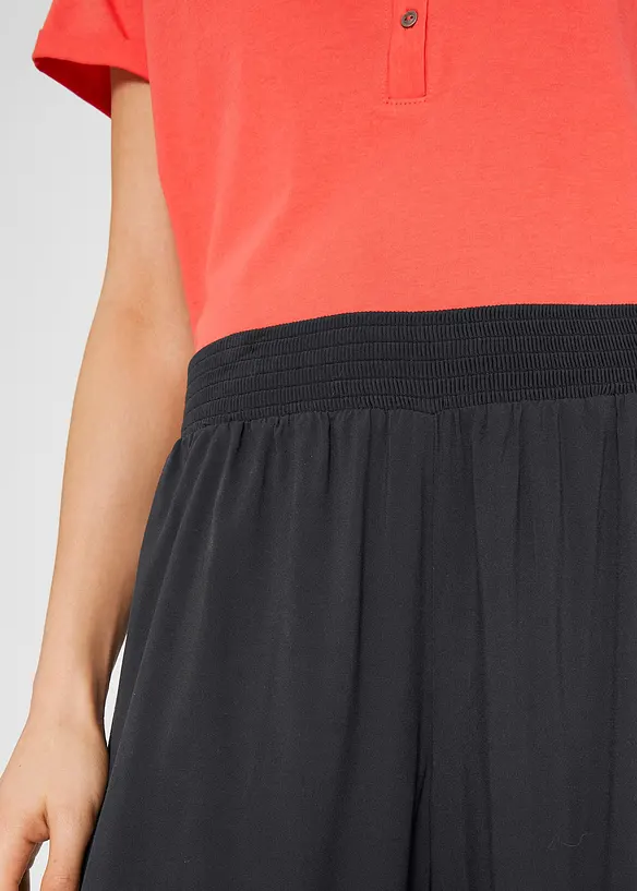 Kalhoty Culotte, délka k lýtkům, z udržitelné viskózy, bonprix