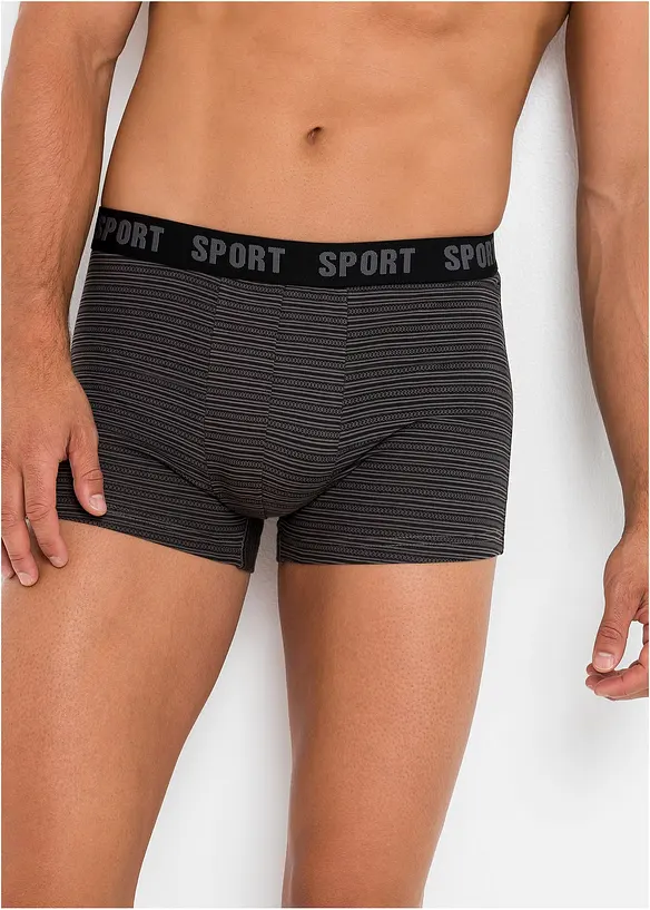 Úzké boxerky s bavlnou  (3 ks v balení), bonprix