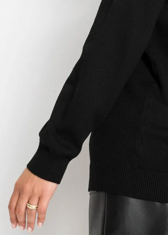 Oversize svetr ze směsi s viskózou, bonprix