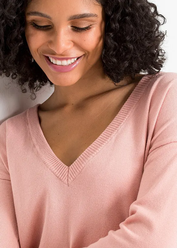 Oversize svetr ze směsi s visk&oacute;zou, bonprix