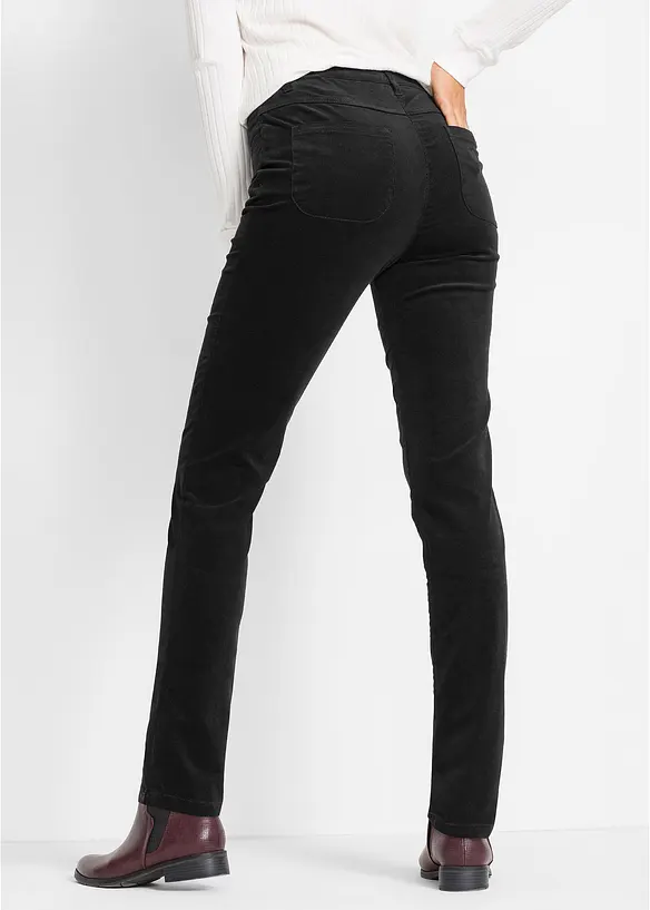 Strečové manšestrové kalhoty, Slim Fit, bonprix