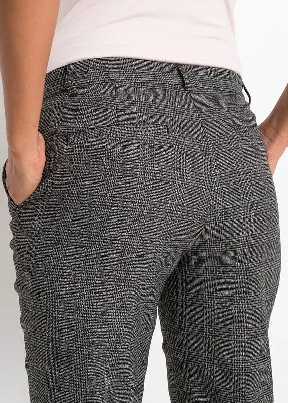 Kostkované chino kalhoty, bonprix