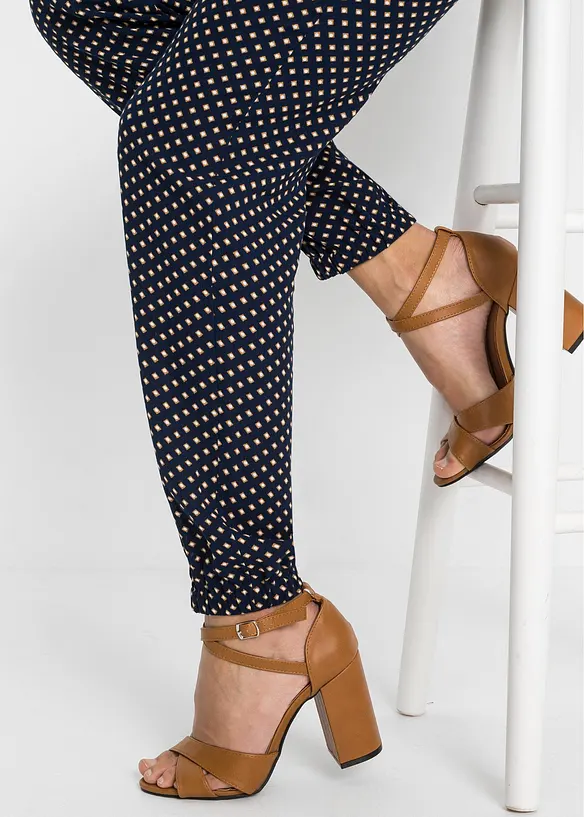 Kalhoty bez zapínání z čisté viskózy, bonprix