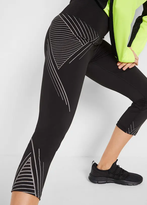 Sportovní legíny s kapsou, 3/4 délka, bonprix