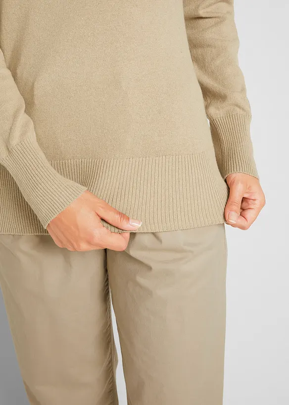 Základní svetr s recyklovanou bavlnou, bonprix